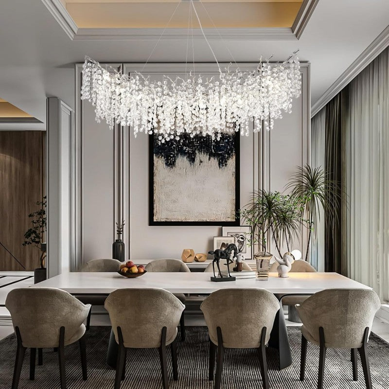 Modern Tree Branch Crystal Chandelier