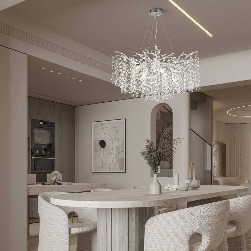 Modern Tree Branch Crystal Chandelier