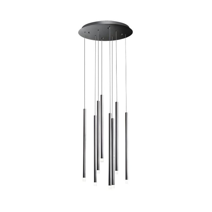 Modernist Slim Tube Pendant Light for Stair Case