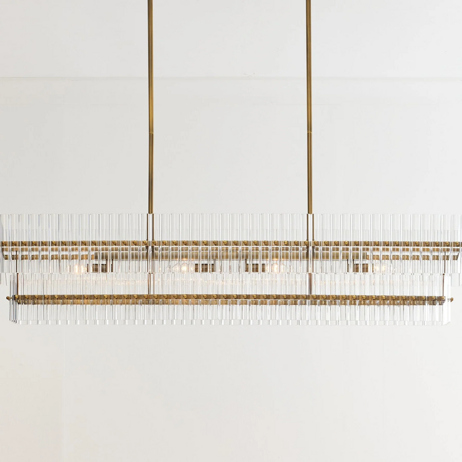 Monica Crystal Linear Chandelier