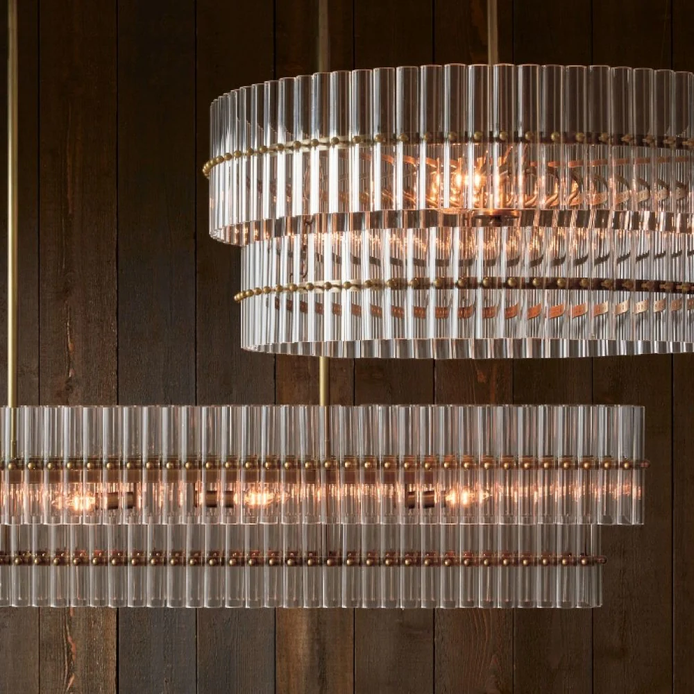 Monica Crystal Linear Chandelier