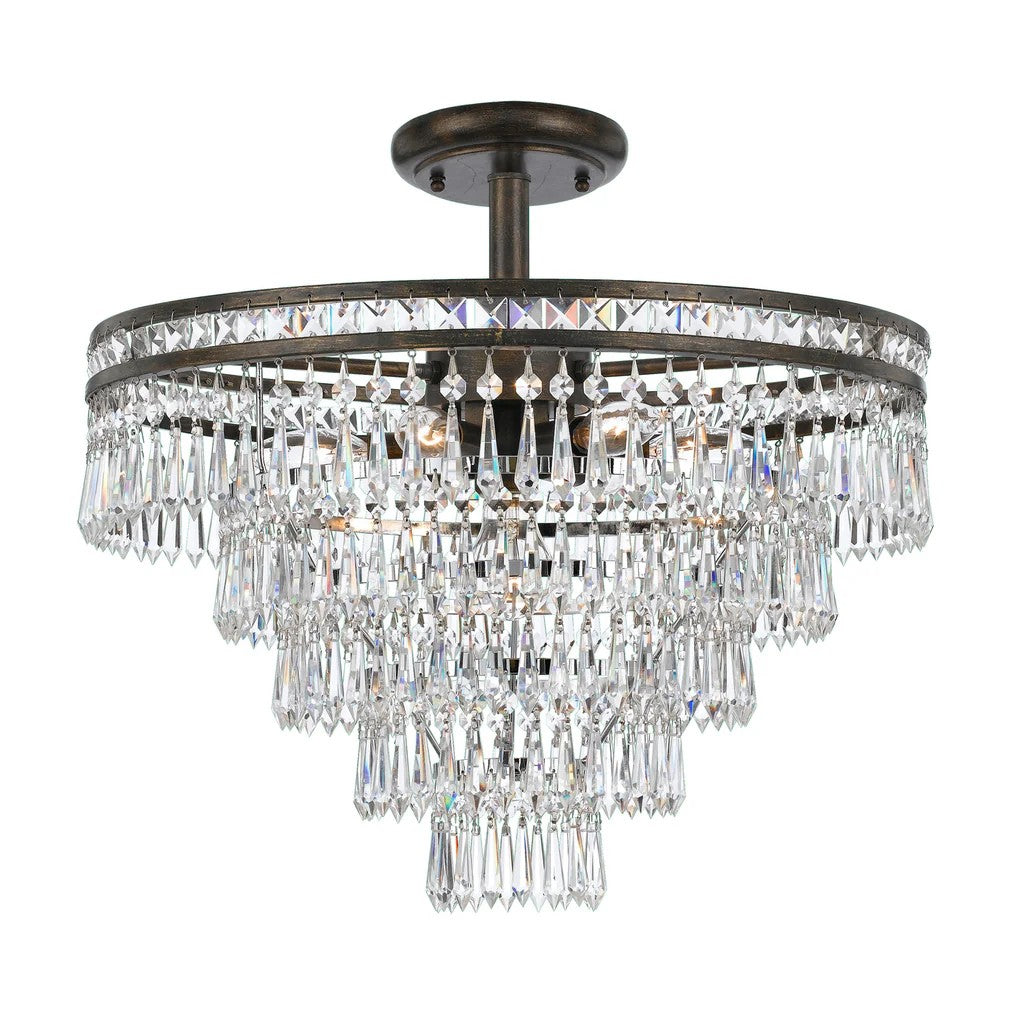 Moser Flushmount Ceiling Light 20''D 7 Lights