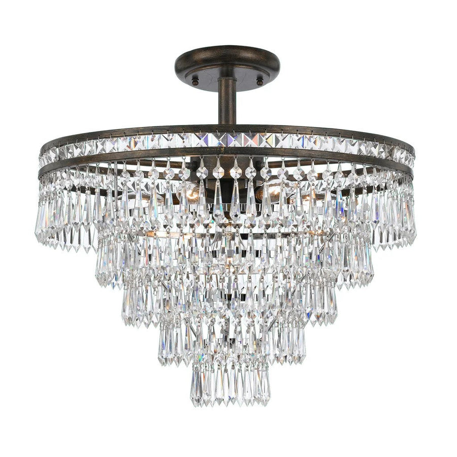 Moser Flushmount Ceiling Light 20''D 7 Lights