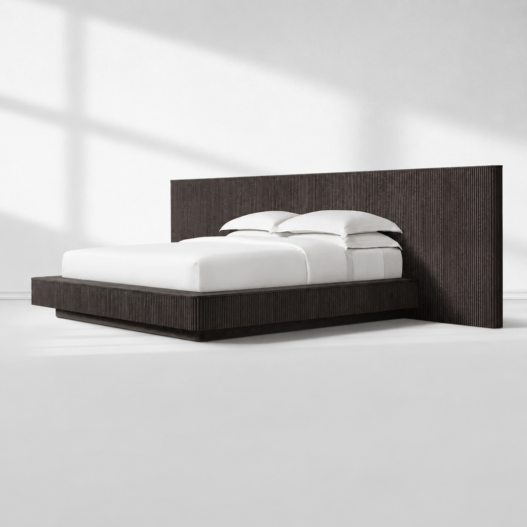 Holland Wide Extended Fabric Panel Bed