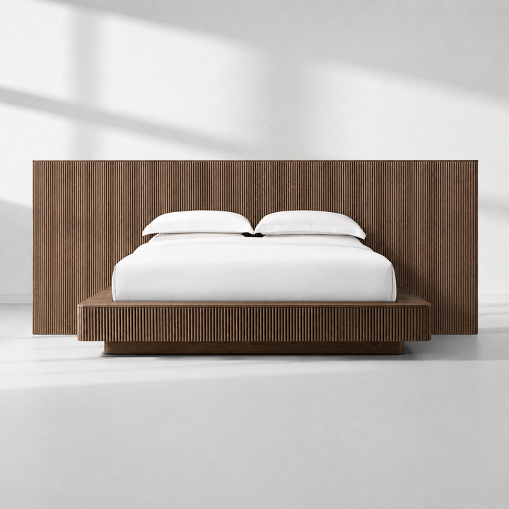 Holland Wide Extended Fabric Panel Bed