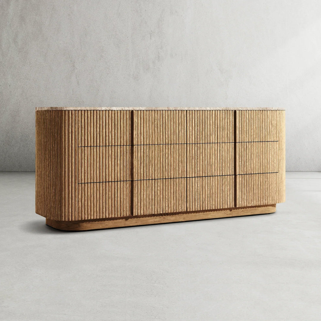 Mulholland Modern Stone 6-Drawer Dresser