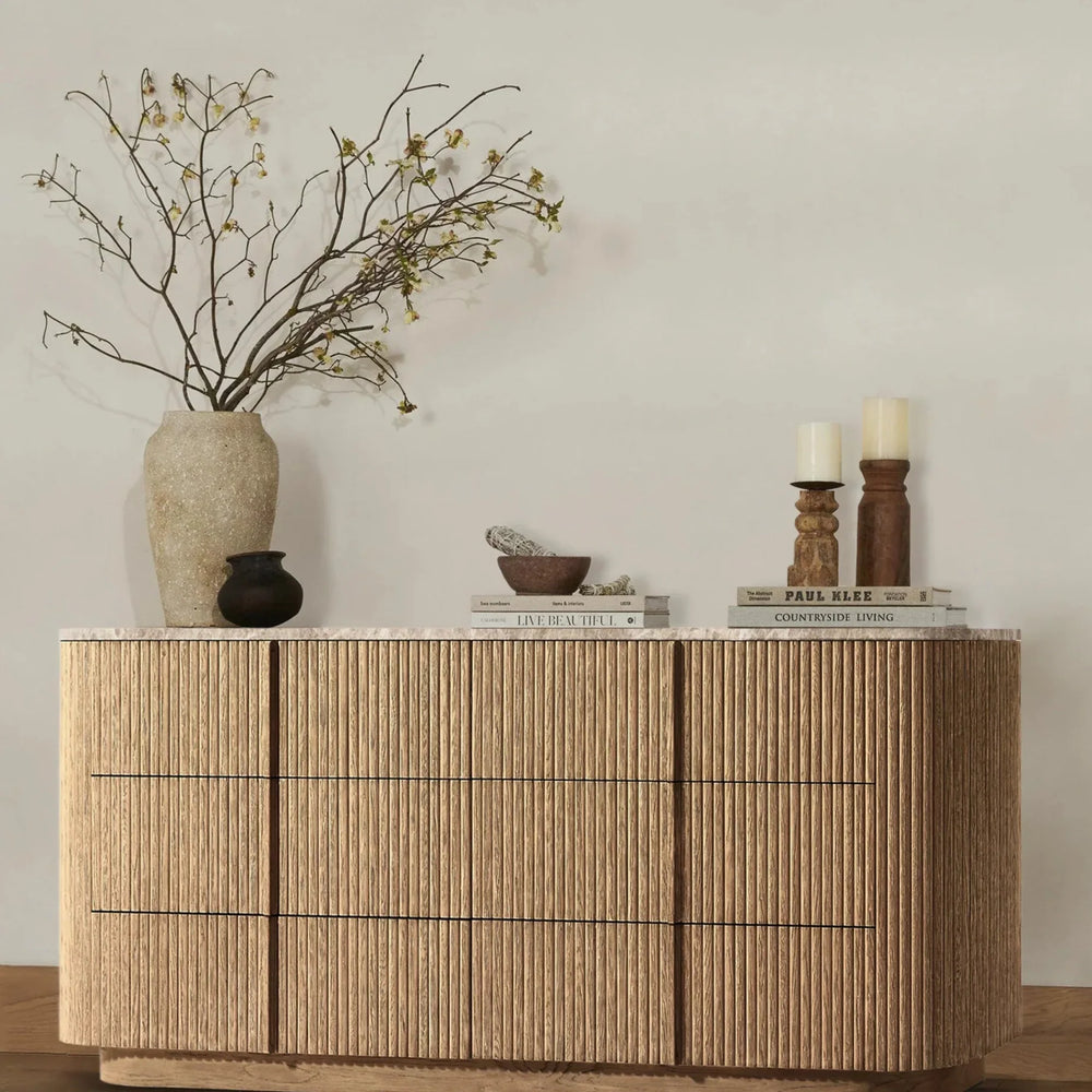 Mulholland Modern Stone 6-Drawer Dresser