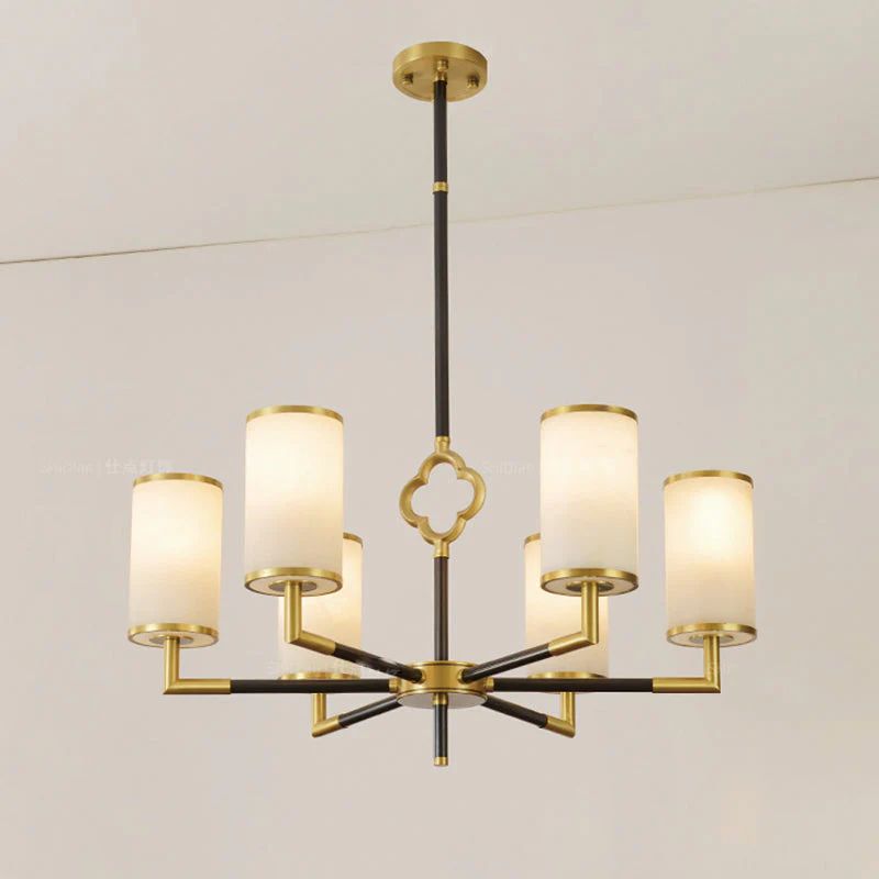 Multi-layer Branda Alabaster Round chandelier