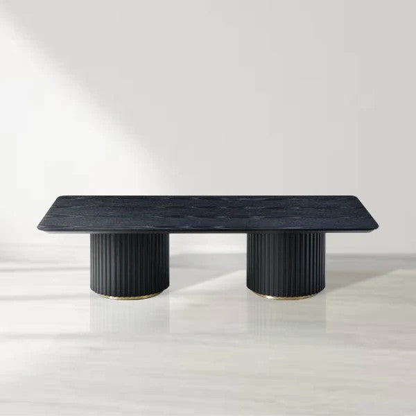Nantie Coffee Table - Double Pedestal