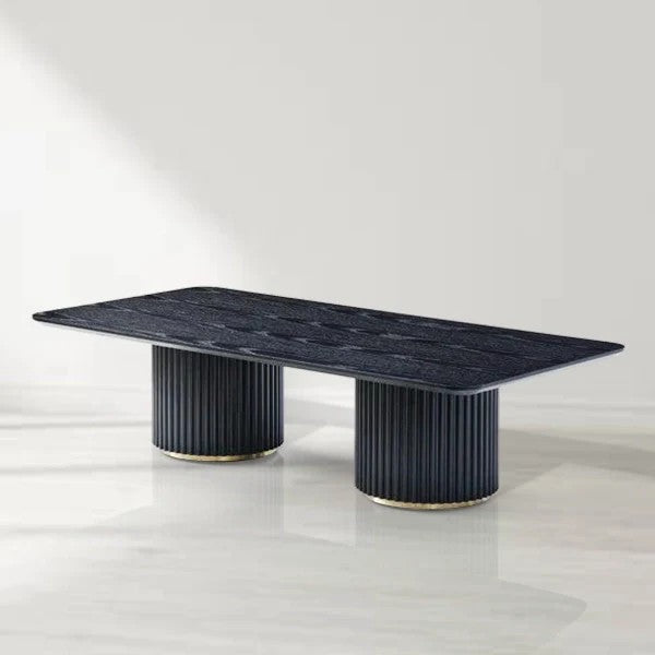 Nantie Coffee Table - Double Pedestal
