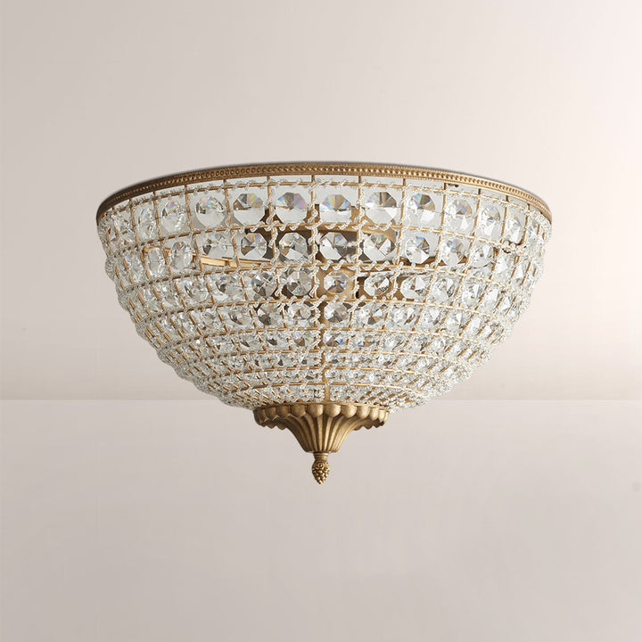 Nathan Crystal Flush Mount