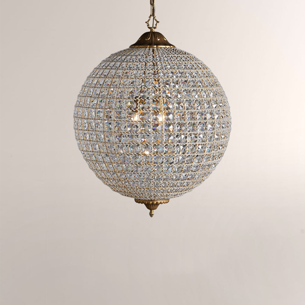 Nathan Crystal Round Chandelier