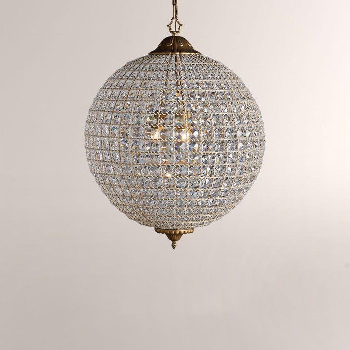 Nathan Crystal Round Chandelier