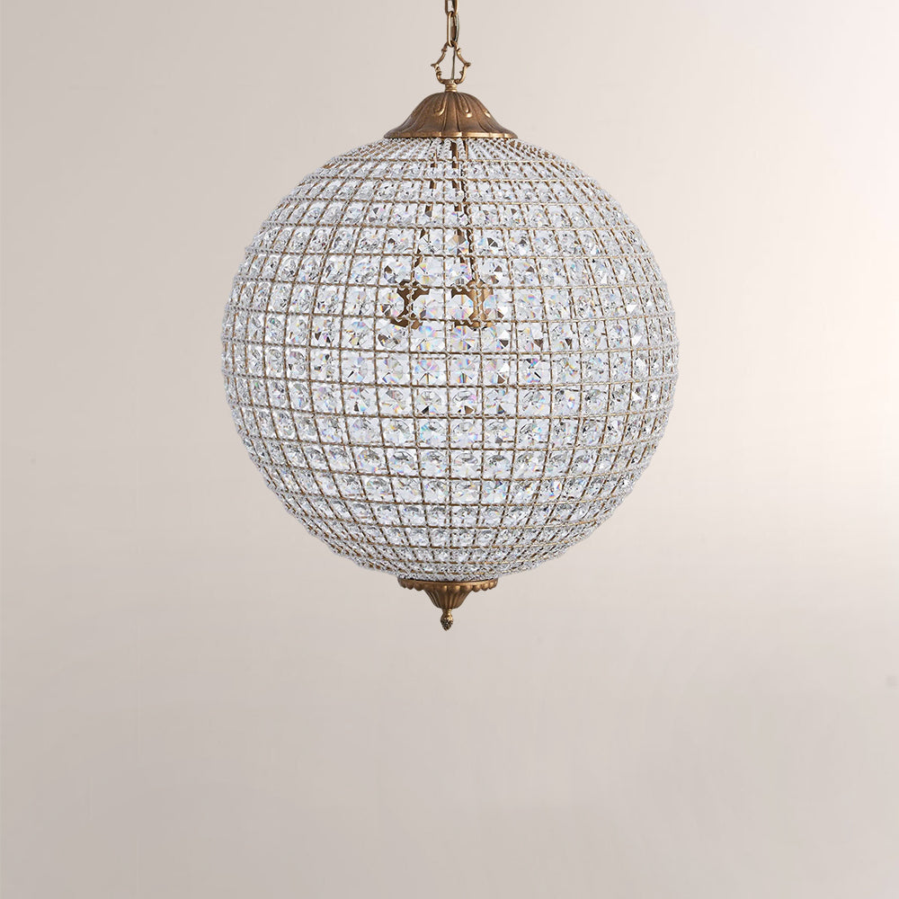 Nathan Crystal Round Chandelier