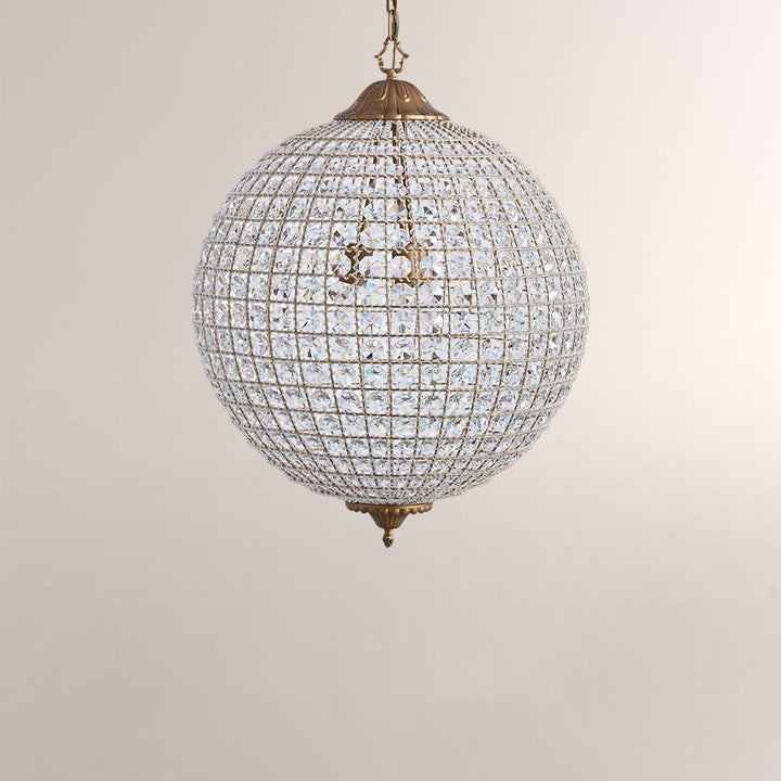Nathan Crystal Round Chandelier