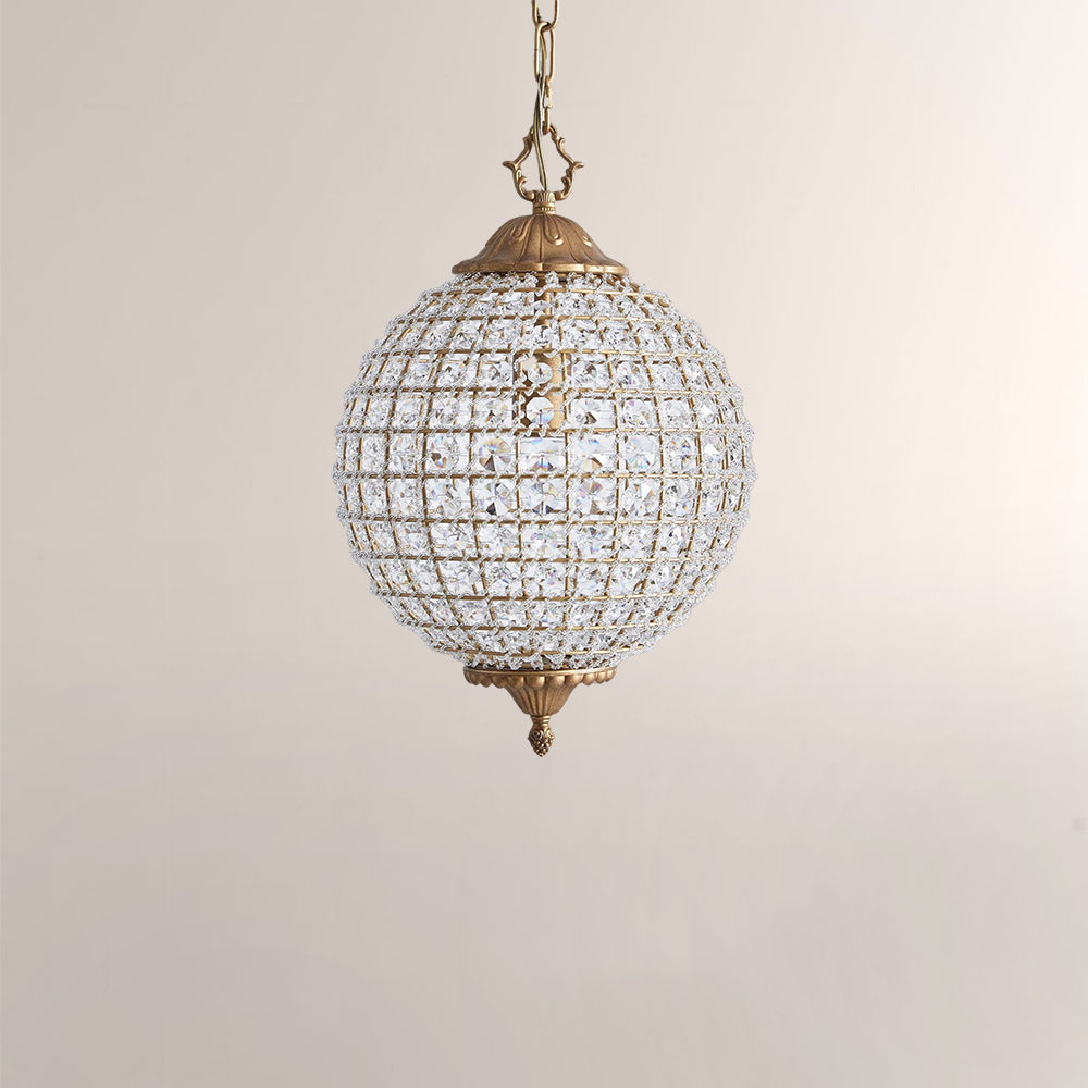 Nathan Crystal Round Chandelier