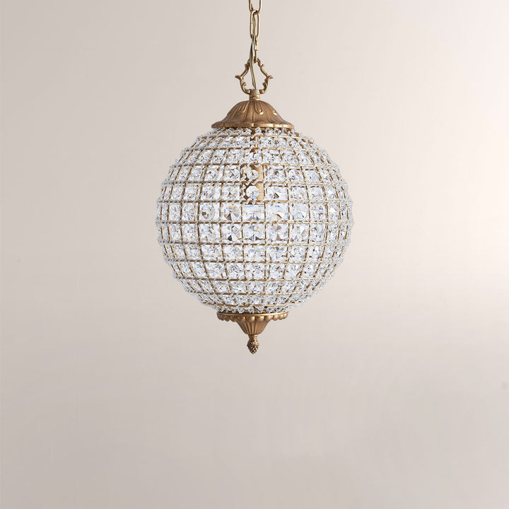 Nathan Crystal Round Chandelier