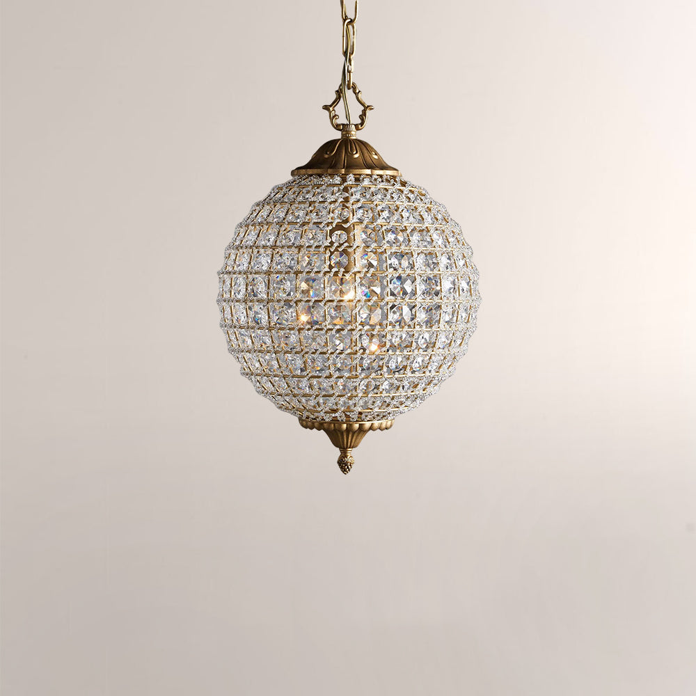 Nathan Crystal Round Chandelier