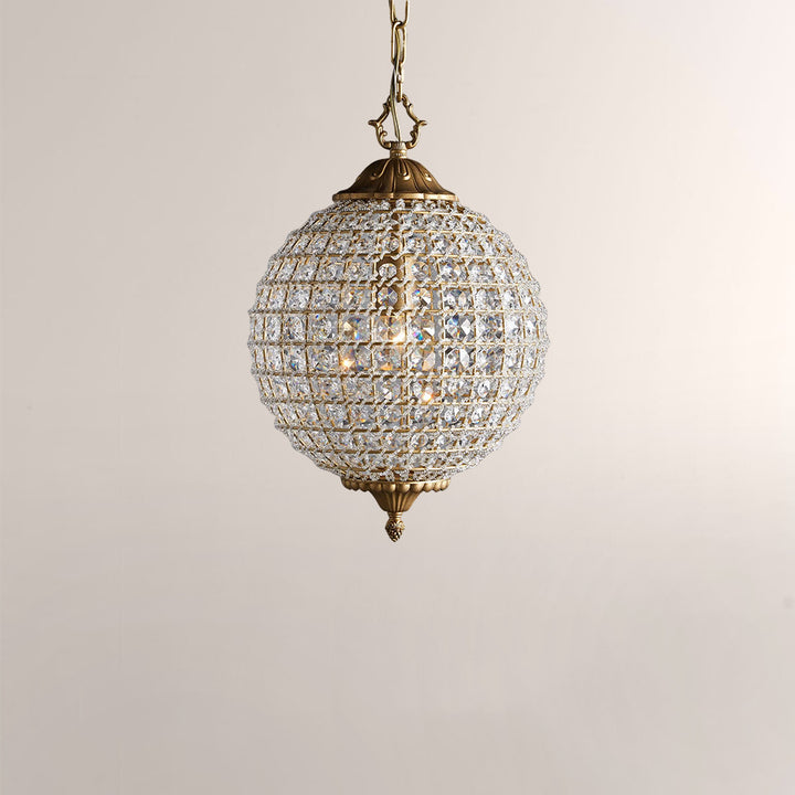 Nathan Crystal Round Chandelier