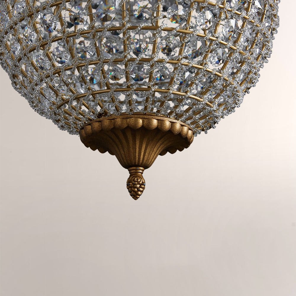 Nathan Crystal Round Chandelier