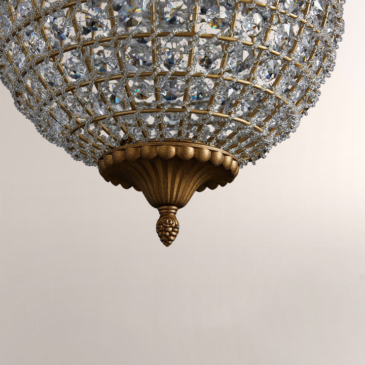 Nathan Crystal Round Chandelier