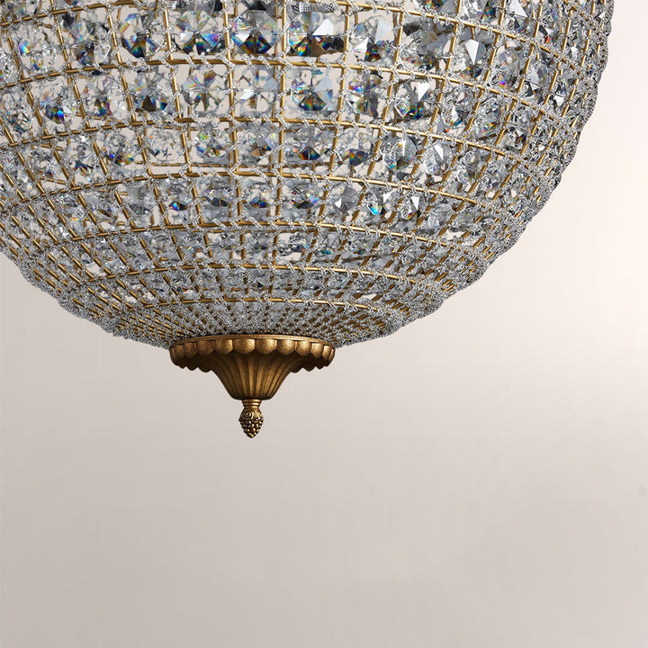 Nathan Crystal Round Chandelier