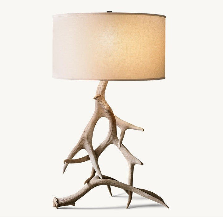 Natural Deer Antler Table Lamp