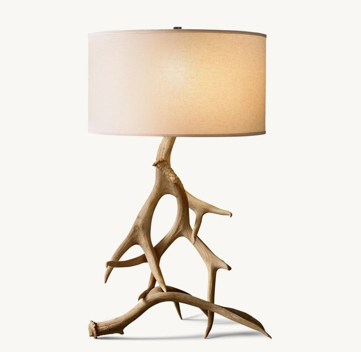 Natural Deer Antler Table Lamp