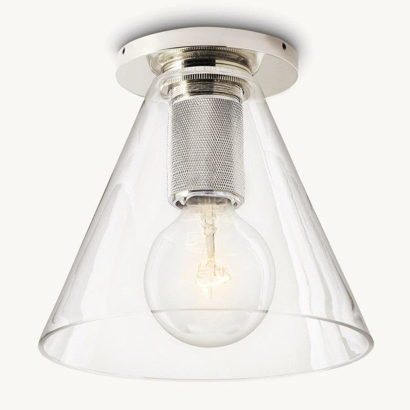 Navier Funnel Shade Flushmount