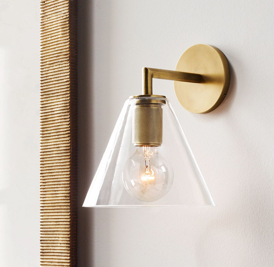 Navier Funnel Shade Sconce