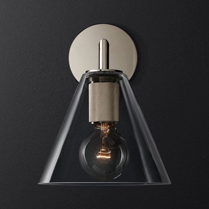 Navier Funnel Shade Sconce