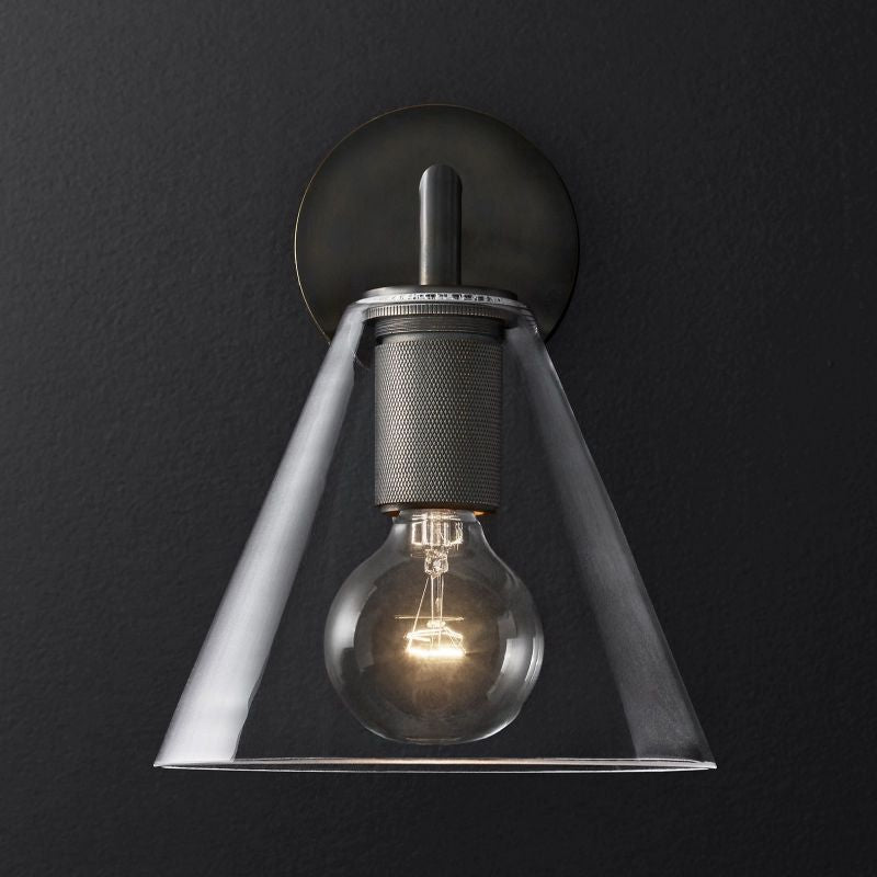 Navier Funnel Shade Sconce