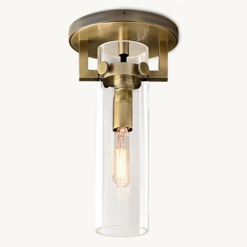 Navier Glass Cylinder Flushmount