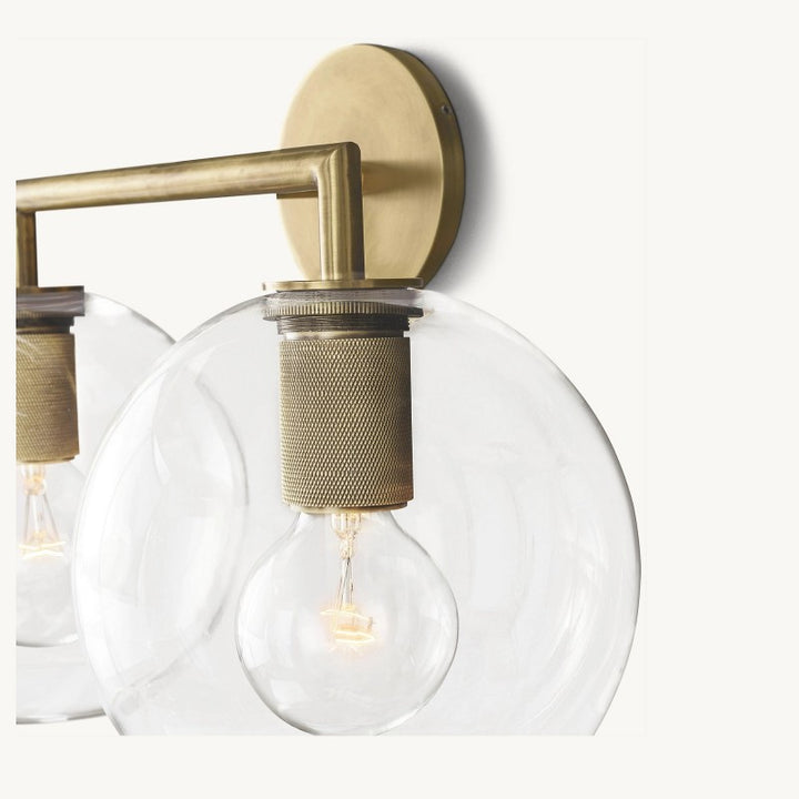 Navier Globe Shade Double Sconce