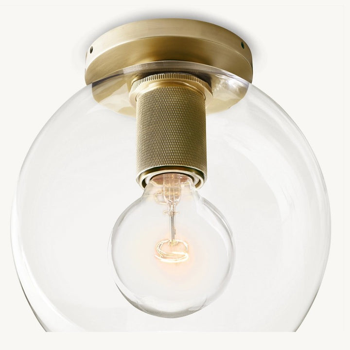Navier Globe Shade Flushmount