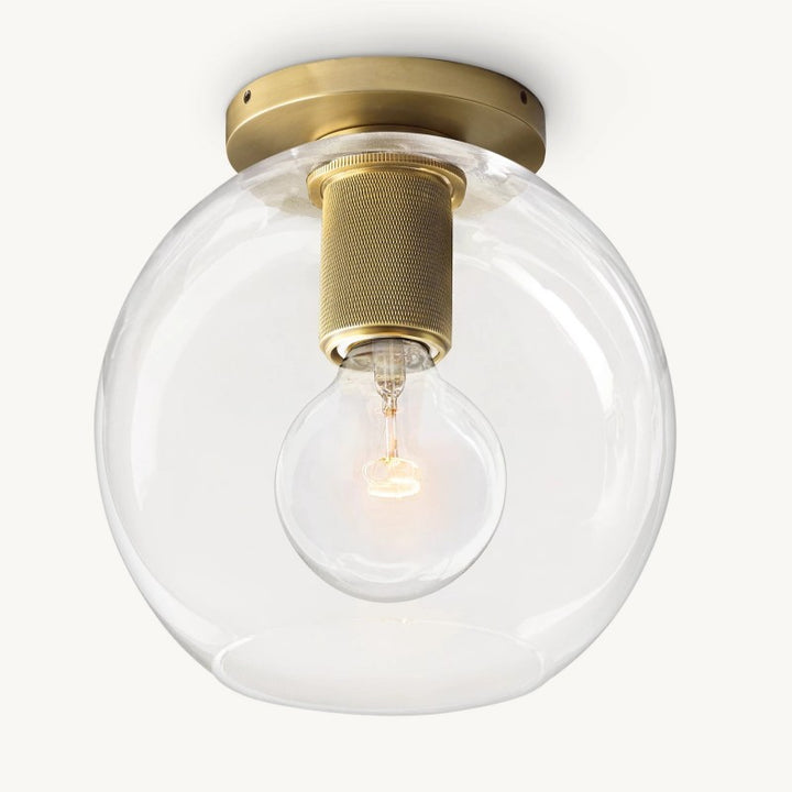 Navier Globe Shade Flushmount
