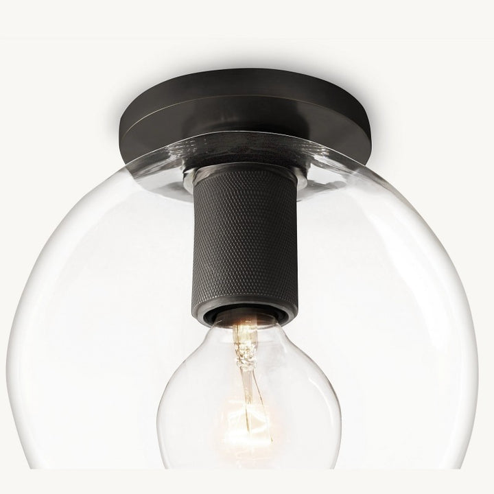Navier Globe Shade Flushmount