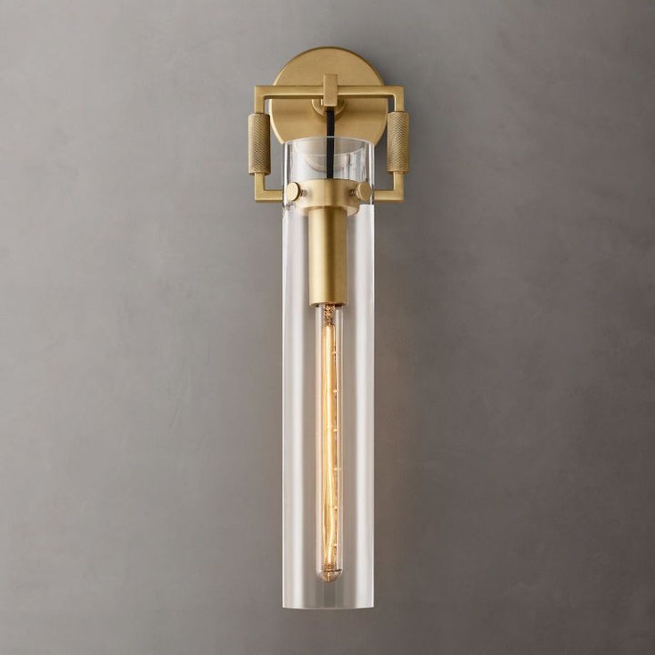 Navier Glass Cylinder Wall Sconce