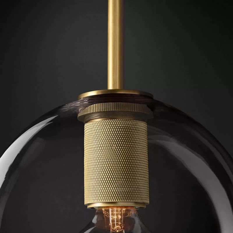 Navier Globe Shade Bedroom Pendant Light 8"