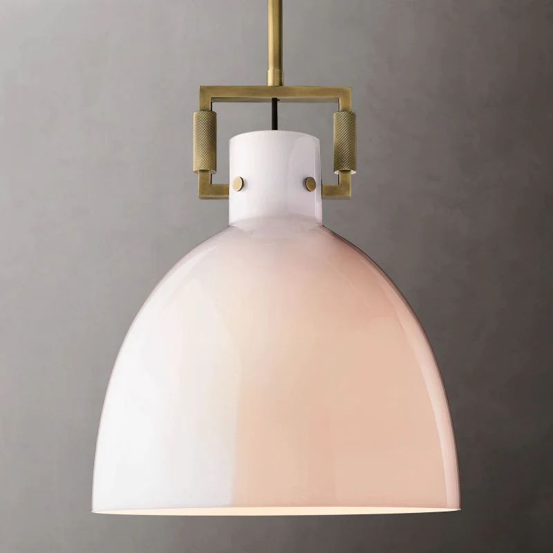 Navier Milk Glass Cloche Pendant