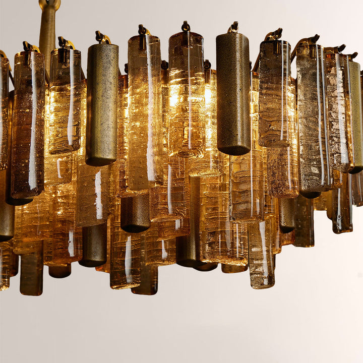 Neva Glass Linear Chandelier