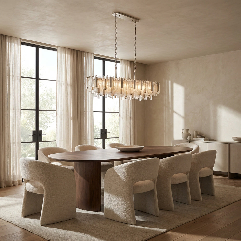 Neva Glass Linear Chandelier