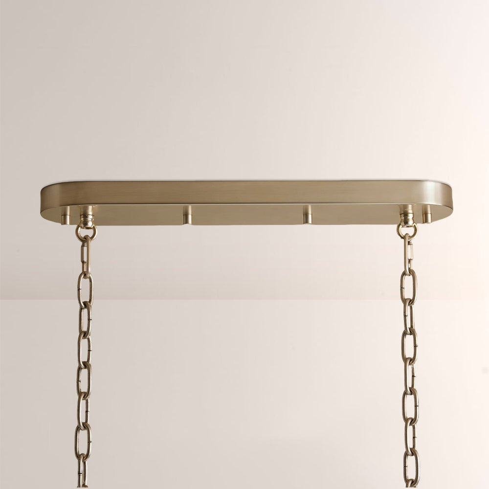 Neva Glass Linear Chandelier