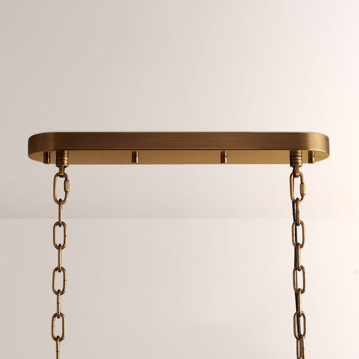 Neva Glass Linear Chandelier