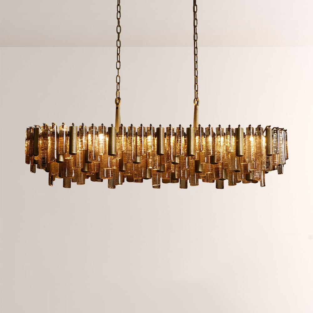 Neva Glass Linear Chandelier