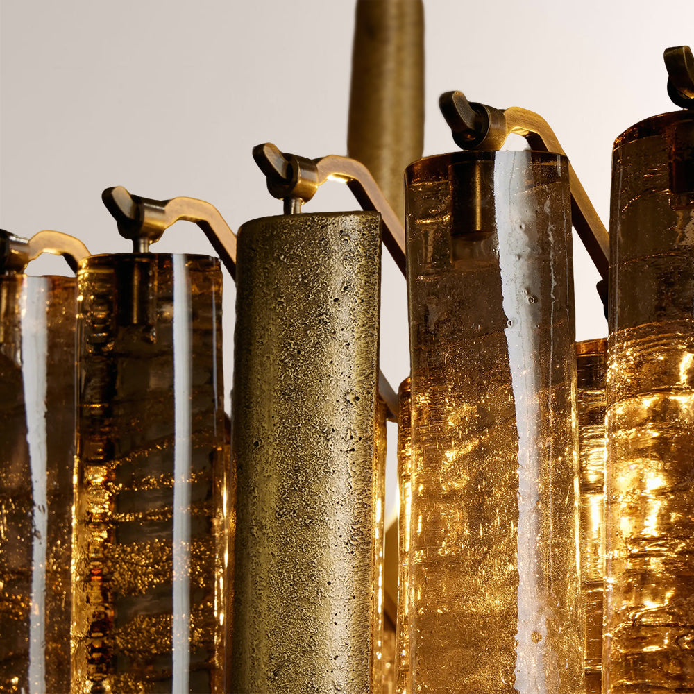 Neva Glass Linear Chandelier