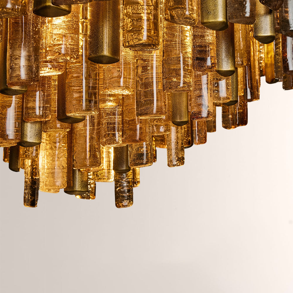 Neva Round Glass Chandelier