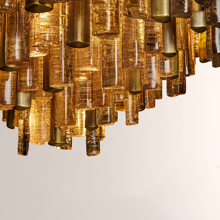 Neva Round Glass Chandelier