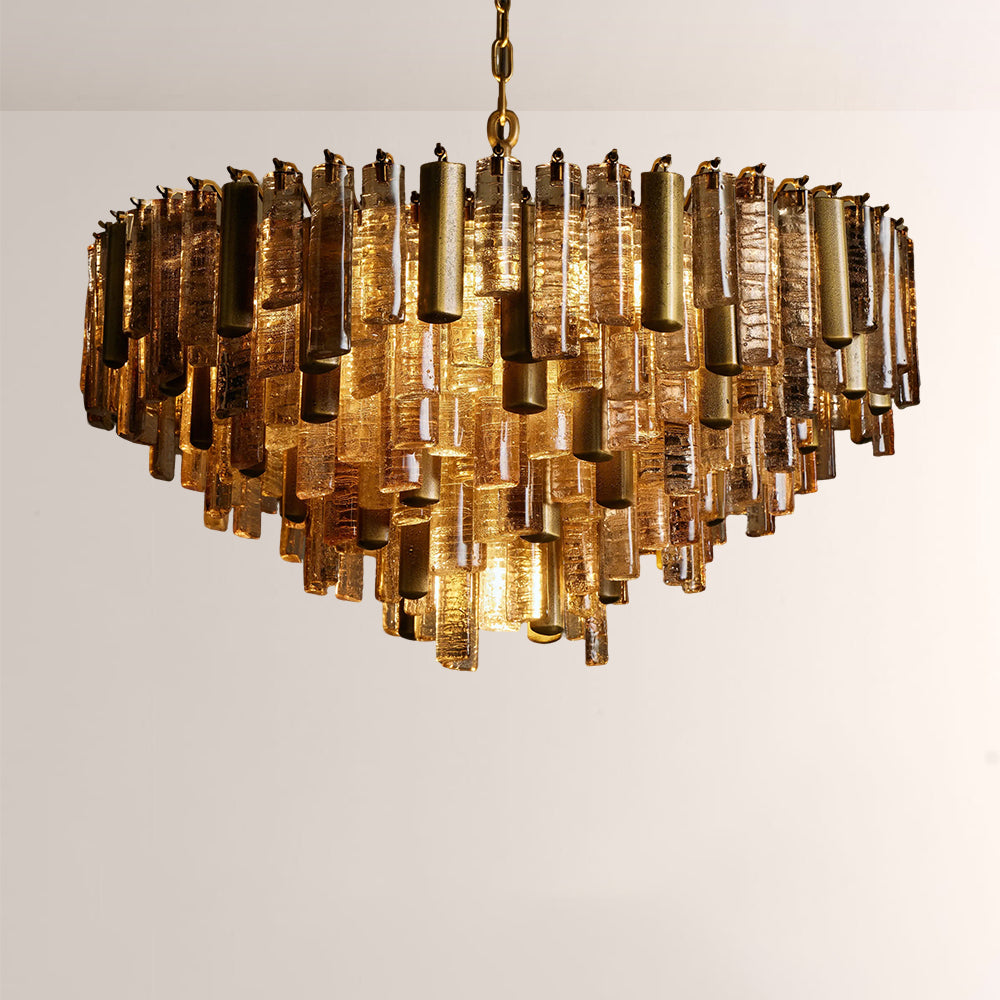 Neva Round Glass Chandelier