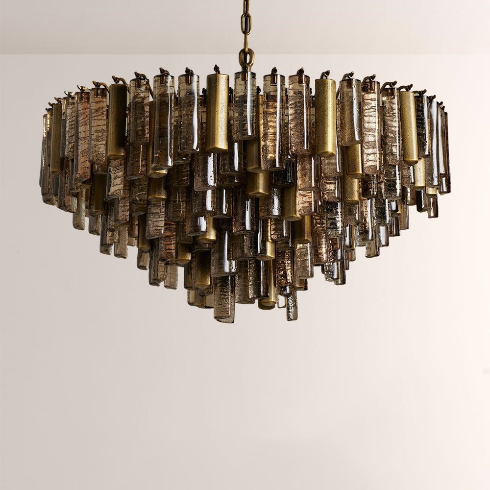 Neva Round Glass Chandelier